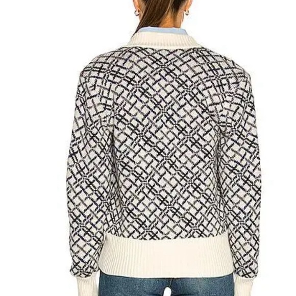 Saint Laurent Diamond Jacquard wool cardigan - Picture 4 of 13